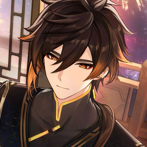 from genshin impact ; zhongli bday art (2023) Zhongli Icon, Silly Games, Fete Anime, Fictional Crushes, Animes Yandere, Handsome Anime Guys, Handsome Anime, All Anime, Anime Demon