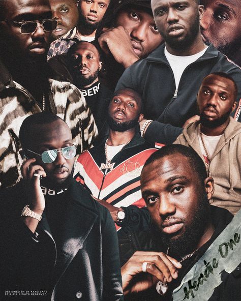 A collage design of Headie one Composited by KXNG LAPS Headie One Wallpaper, Fredo Uk Rapper, Uk Rappers, Headie One, Sicker Than Your Average, Y2k Collage, One Wallpaper, Uk Culture, Rap Album Covers