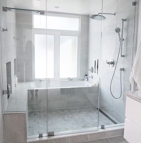 Interior Redesign, Basement Bathroom Remodeling, Bathroom Tub Shower, Bathroom Tub, Bathroom Remodel Shower, Tub Shower Combo, Dream Bathrooms, Bathroom Layout, Bathroom Renos