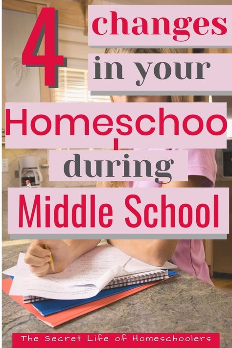 When you have middle school kids in your homeschool, you will notice some changes that occur. It is natural. Here are some things I've learned to help you through the middle school years. Homeschool Room Ideas At Home Middle School, Homeschooling A Middle Schooler, Middle School Homeschool Ideas, Homeschool Activities Middle School, Unschooling Ideas Middle School, Homeschooling Middle Schoolers, Middle School Homeschool Room, Homeschool Schedule Middle School, Homeschool Room Ideas Middle School