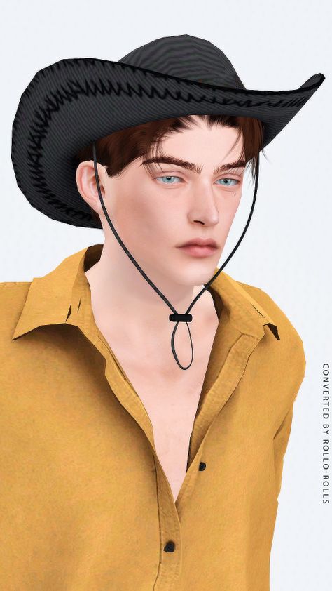 Sims 4 Cowboy Hat, Hat Sims 4 Cc, Sims4 Clothes, The Cowboy, Male And Female, Cowboy Hat, Sliders, Sims 4, Cowboy Hats