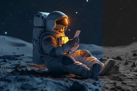 Full Color Image in ai-img-gen.com 🔸 simple 3d cartoon astronaut sitting on moon looking at his phone. black background --ar 3:2 --v 6 🔸 From Midjourney AI Image Astronaut Sitting On Moon, Astronaut On Moon, Sitting On Moon, Small American Flags, Astronaut Suit, Cartoon Astronaut, The Astronaut, Color Image, 3d Cartoon