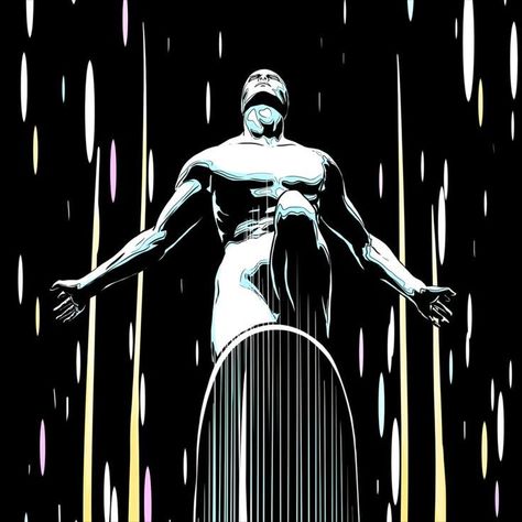 Silver Surfer Comic, Surfer Art, Childhood Art, Superhero Cartoon, Dc Icons, Marvel Characters Art, Comic Book Panels, Marvel Photo, Marvel Comics Wallpaper