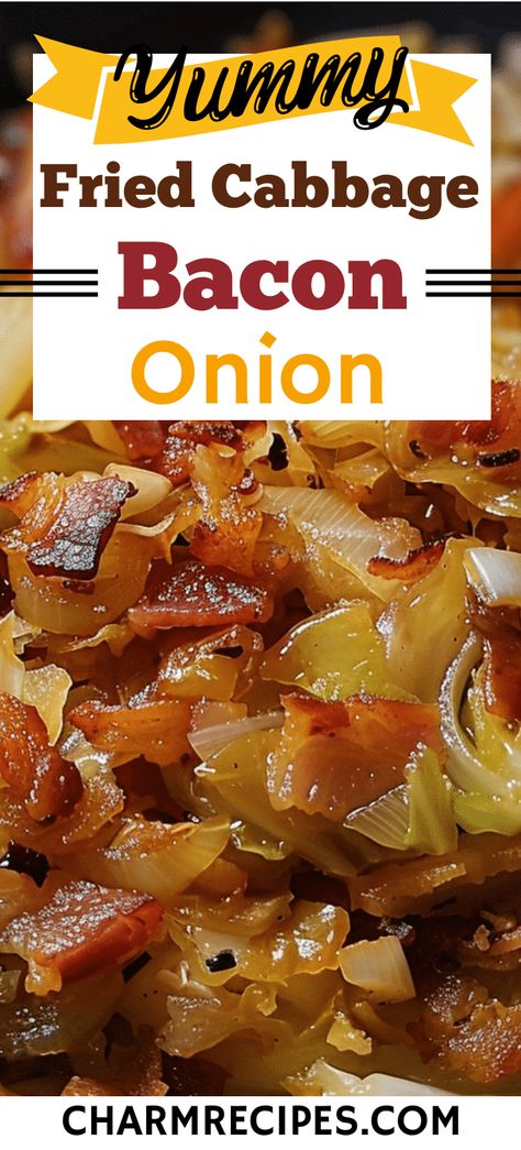 Cooking Fried Cabbage with Bacon and Onion Cabbage With Bacon And Onion, Savory Cabbage, Fried Cabbage Recipe, Fried Cabbage With Bacon, Fried Cabbage With Sausage, Easy Cabbage Recipes, Cabbage With Bacon, Fried Cabbage Recipes, Southern Fried Cabbage