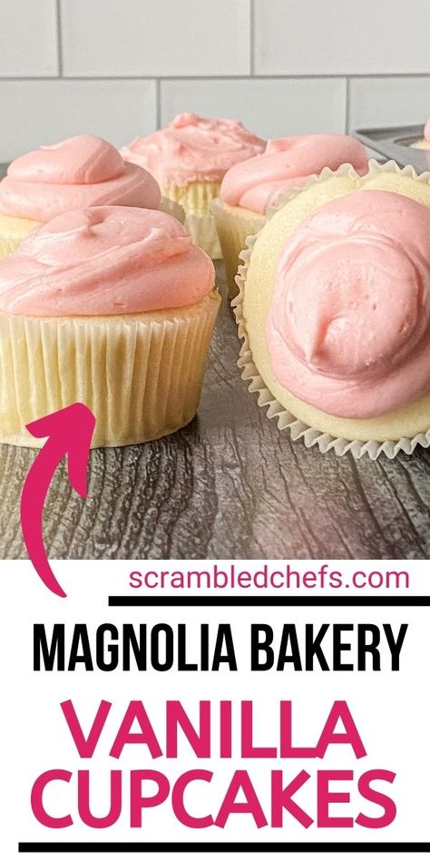 Bakery Style Vanilla Cupcakes, Bakery Vanilla Cupcakes, Magnolia Recipe, Magnolia Cupcakes, Moist Cupcake Recipes, Recipes Cupcakes, Magnolia Style, Moist Vanilla Cupcakes, Frosting Ideas