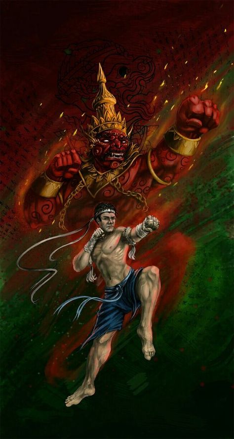 Muay Thai Tattoo, Muay Boran, Muay Thai Martial Arts, Warrior Paint, Myanmar Art, Cambodian Art, Thailand Art, Thai Tattoo, Pencak Silat