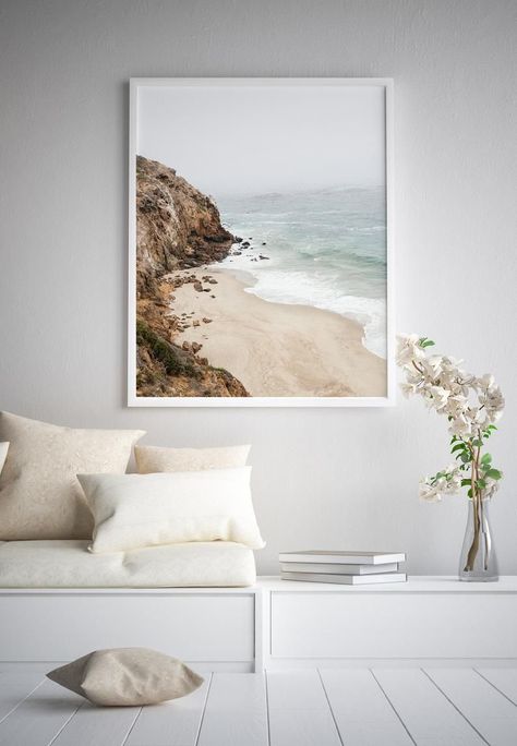 Bring the Beach Inside: How Coastal Farmhouse Wall Art Can Transform Your Space Farmhouse Coastal Decor, Printable Wall Art Bedroom, Beach Inspired Decor, Modern Farmhouse Wall Decor, Modern Coastal Decor, Farmhouse Coastal, Neutral Print, Apartment Decoration, Wall Art Farmhouse