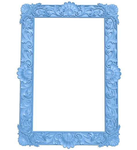 Picture frame or mirror A005810 download free stl files 3d model for CNC wood carving – Download Stl Files Vector Art 3d, Template Frame, Free Picture Frames, Cnc Engraving Machine, Cnc Wood Carving, Gold Photo Frames, Frame Download, Cnc Engraving, Cnc Wood