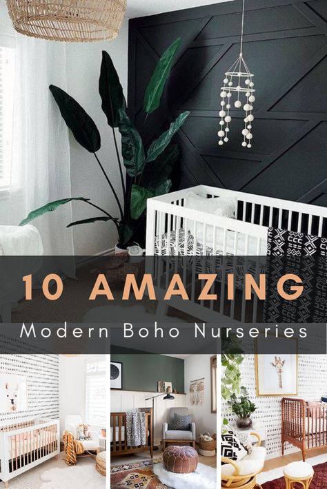 Nursery Renovation, Nursery Room Colors, Modern Boho Nursery, Gender Nursery, Modern Boy Nursery, Mid Century Modern Nursery, Nursery Themes Neutral, Boho Nursery Girl, Modern Baby Nursery