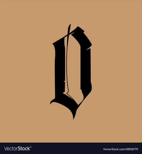 Letter O Tattoo, Background Calligraphy, Halo Tattoo, Vector Alphabet, O Tattoo, Golden Background, Hand Lettering Alphabet, The Gothic, Elegant Font