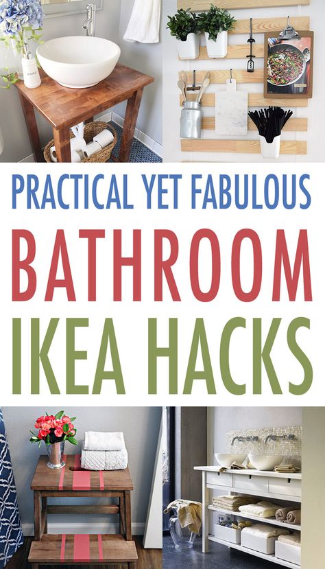 Practical Yet Fabulous Bathroom IKEA Hacks #IKEAHacks #BathroomIKEAHacks #BathroomIKEAHack #BathroomHacks #IKEA #IKEAHack #BathroomDIY #Bathroom #DIYBathroomProjects Kallax Bathroom, Ikea Hacks Bathroom, Ikea Hack Bathroom, Ikea Step Stool, Bathroom Ikea, Bathroom Decoration Diy, Diy Bathroom Design, Blue Wren, Bathroom Hacks