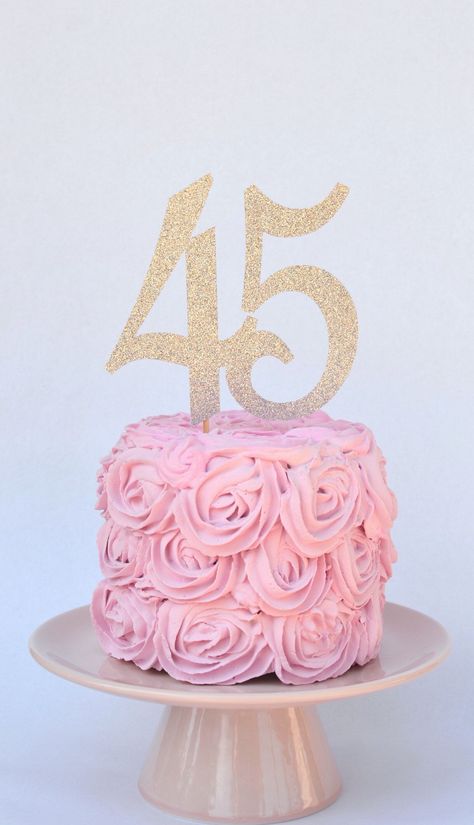 Birthday Cake 45 Years Old Woman, 45 Cake Birthday, 45th Birthday Cakes For Women, Cake 45 Birthday Woman, 45 Birthday Cake Women, 45 Birthday Ideas For Women, 45th Birthday Ideas, 45th Birthday Cake, Happy 45th Anniversary