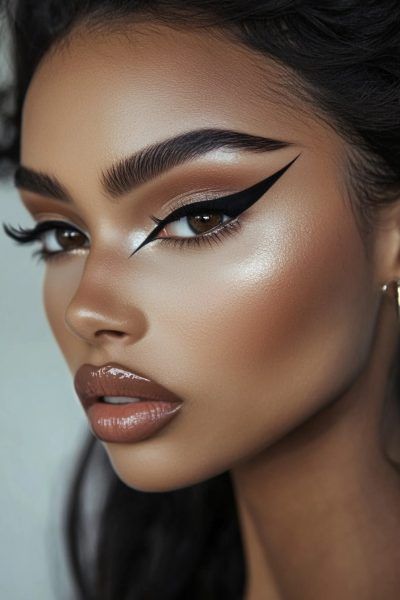 Best Eye Primer, Eyeliner Ideas, Photoshoot Makeup, Instagram Tutorial, Loose Glitter, Makeup Game, Black Wings, Eyeliner Looks, Hooded Eyes