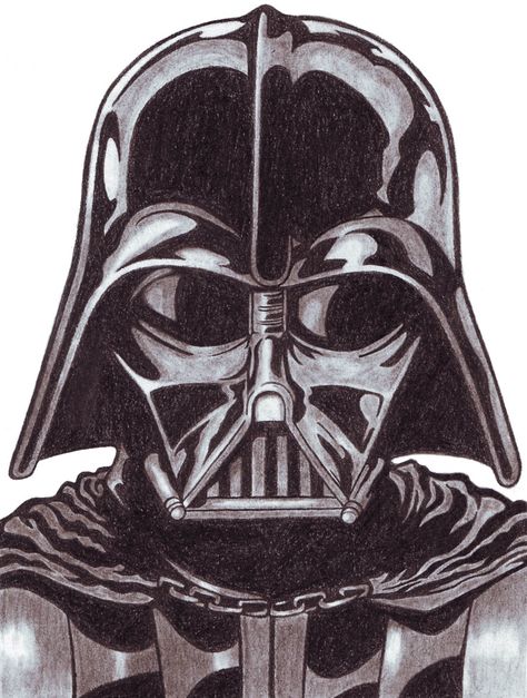 Darth Vader (Charcoal Pencils) Darth Vader Helmet Drawing, Darth Vader Cartoon, Darth Vader Stencil, Darth Vader Tattoo Design, Darth Vader Painting, Darth Vader Artwork, Darth Vader Drawing, Darth Vader Tattoo, Darth Vader Face