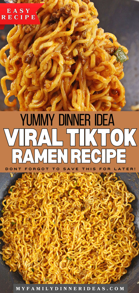 Tiktok Ramen recipe Trending Ramen Recipe, Top Ramen Chow Mein, Top Ramen Add Ins, Ramen Meals Dinners, Easy Dinner With Ramen Noodles, Ramen With Sausage And Egg, Ramon Noodles Recipes Homemade, Camping Ramen Recipes, Ramen On The Blackstone