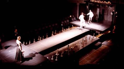 Hamlet. Young Vic. Set design by Es Devlin. 1999 | Theatre: Scenic ... Trojan Women, Es Devlin, Scenography Theatre, Music Language, Theatre Ideas, Young Vic, Theatre Inspiration, Shakespeare Theatre, Stage Designer