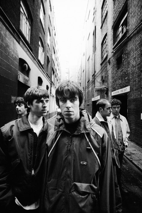 Oasis, Walking, Band, Black And White, Music, White, Black