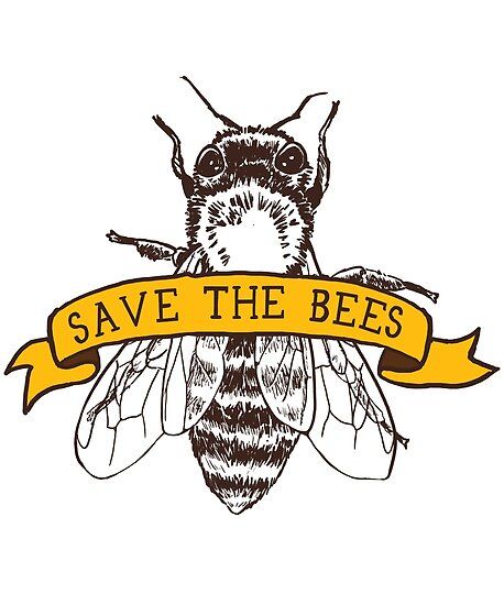 "Save The Bees!" Poster by comfykindness | Redbubble I Love Bees, Save Our Earth, Bee Sticker, Bee Friendly, 1 Tattoo, Bee Art, Japanese Embroidery, Create Awareness, Save The Bees