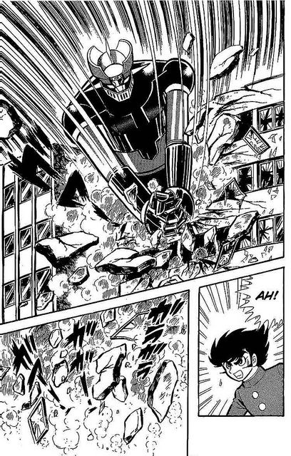 Mazinger Z by Go Nagai Getter Robo, Go Nagai, School Anime, 80s Cartoon, Manga Panels, Art Style Inspiration, Comic Page, Art Stuff, Cool Artwork