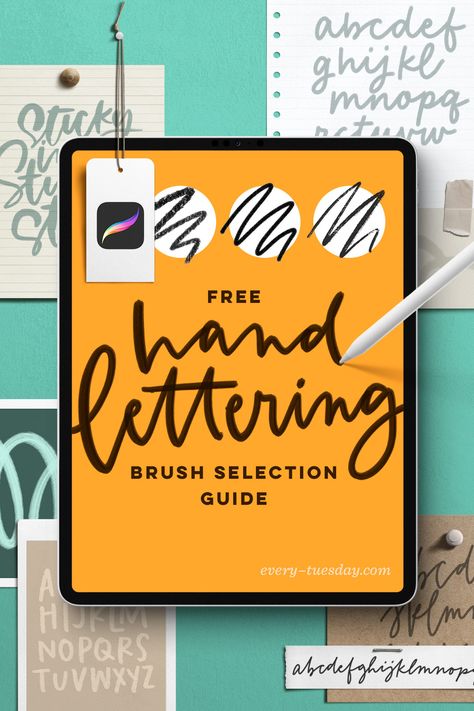 Procreate Brush Guide, Free Lettering Practice Sheets, Procreate Hand Lettering Brushes Free, Handlettering Practice Sheets Free, Procreate Calligraphy Brushes Free, Procreate Calligraphy Practice Sheets, Procreate Practice Sheets Free, Digital Hand Lettering, Procreate Lettering Practice Sheets Free