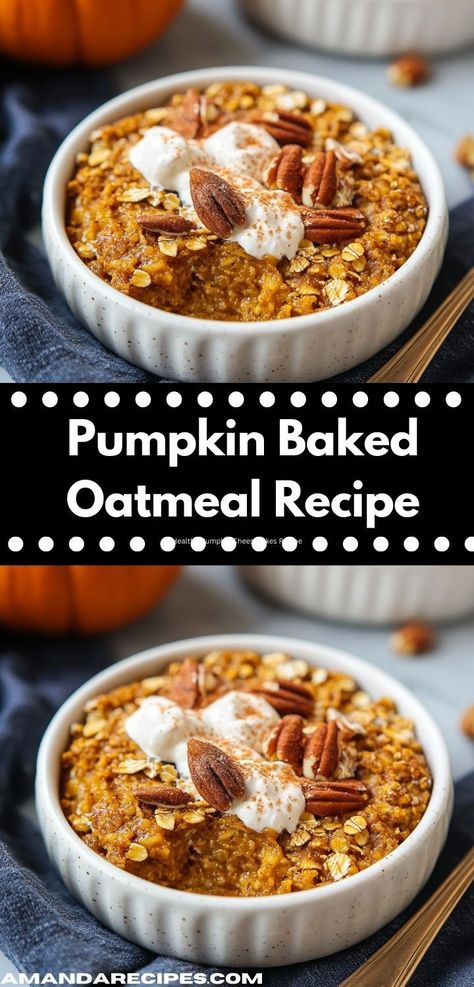 Want a healthy pumpkin dessert? This Pumpkin Baked Oatmeal offers the flavor of pumpkin pancake recipes in an easy, nutritious meal. Perfect for dinner recipes for family or a cozy dinner for two. Pumpkin Baked Oatmeal, Healthy Pumpkin Dessert, Pumpkin Pancake, Baked Pumpkin Oatmeal, Pumpkin Breakfast Recipes, Baked Oatmeal Recipe, Pumpkin Pancake Recipe, Pumpkin Breakfast, Cozy Morning