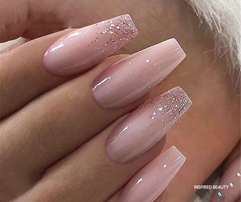 Stars Nails, Ballerina Nail, Nails Shape, Classy Nail Designs, Her Nails, Ballerina Nails, Fake Nail, Pink Acrylic Nails, Acrylic Nails Coffin