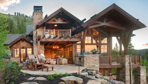 Rustic Ranch Style Homes, Mountain Lodges, Modern Rustic Home, Pretty Homes, Rustic House Plans, Modern Mountain Home, Modern Rustic Homes, Rustic Home Design, Dude Ranch