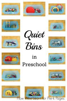 Getting the Most from Quiet Bins in your preschool classroom. Perfect for non-nappers during nap time!- Pre-K Pages Positive Reinforcement Preschool, Quiet Bins, Quiet Boxes, Quiet Time Boxes, Pre K Pages, Preschool Rooms, Rest Time, Quiet Time Activities, Preschool Centers