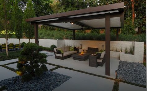 Louvered Roof Systems - Motorized Pergola | Equinox Roofs Patio Coverings, Louvered Patio, Patio Roof Ideas, Motorized Pergola, Louvered Roof, Roof Ideas, Covered Deck, Backyard Renovations, Patio Roof