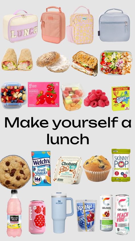 Lunch Ideas For Summer For Kids, Ideas For Lunch At School, Packed Lunch Ideas For High School, Easy Simple School Lunches, Things To Pack In Your Lunch, Cold Foods For Dinner, School Lunch Ideas For 6th Grade, What Should I Have For Lunch, Lunch Ideas For 6th Graders