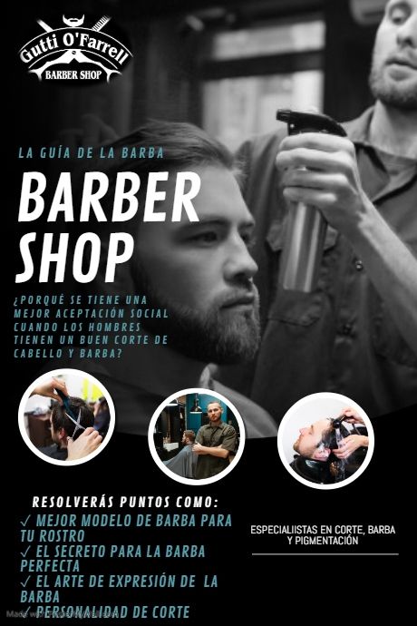 Copia de Barber Shop Flyer Design Template Barbing Salon Flyer Design, Barber Flyer Design, Shop Flyer Design, Campaign Template, Barbershop Poster, Barber Poster, Hairdresser Salon, Barbershop Design, Online Poster