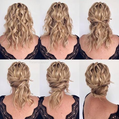 Wavy Low Bun Tutorial Buns With Braids, Tutorial Chignon, Low Bun Tutorial, Modern Bridal Hairstyles, Low Bun Tutorials, Low Bun Wedding Hair, Cute Bun Hairstyles, Bun With Curls, Bridal Hairstylist