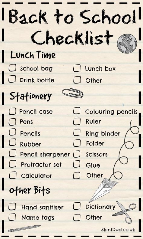 Back To School Printables, Middle School Supplies, Escuela Diy, Back To School List, Autumn Phillips, Middle School Hacks, Back To School Checklist, School Preparation, School Checklist