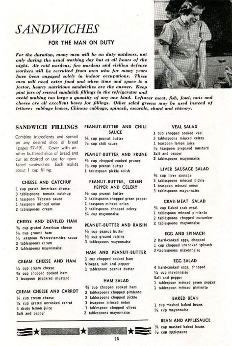 Internet-Group-Sharing-Disgusting-Vintage-Food Rationing Recipes, Ration Recipes, Wartime Recipes, Family Favorite Recipes, Recipes Vintage, Canned Meat, Sandwich Fillings, Vintage Cooking, Food History