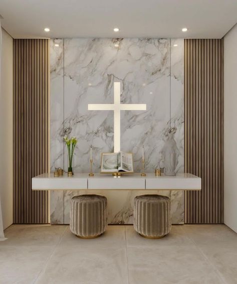 House Alter Designs, Chinese Altar Design Home Modern, Altar Wall Design, Prayer Rooms In House, Altar Home Ideas, Church Alters Design, Prayer Alter Ideas Home Altar, Altar Ideas Catholic, Prayer Room Ideas Catholic