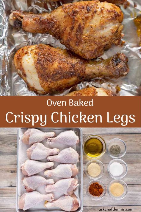 How To Make Drumsticks In The Oven, Oven Baked Chicken Legs Crispy, Thanksgiving Meats, Chicken Drumstick Recipes Oven Baked, Baked Chicken Legs In The Oven, Baking Chicken In Oven, Baked Chicken Legs Recipes, Chicken Leg Recipes Oven, Chicken Drumstick Recipes Oven