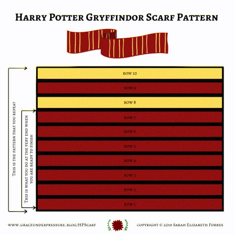 Crochet Harry Potter Scarf Pattern Free, Harry Potter Scarf Crochet Pattern Free, Gryffindor Scarf Pattern, Gryffindor Crochet Scarf, Hogwarts Scarf Crochet Pattern, Gryffindor Scarf Knit Pattern, Gryffindor Knitting Pattern, Harry Potter Scarf Knitting Pattern, Gryffindor Scarf Crochet