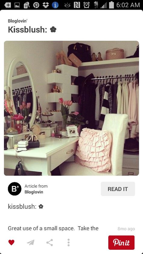 Dressing Table, College Organisation, Dream Rooms, Closet Vanity, College Organization, Dream Closets, غرفة ملابس, Room Goals, Dressing Tables