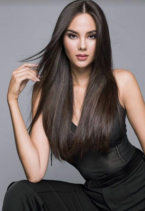 Catriona Gray, Pageant Headshots, Woman With Long Hair, Beauty Pageant, Clip In Hair Extensions, Brown Hair, Balayage, Fashion Models, Long Hair