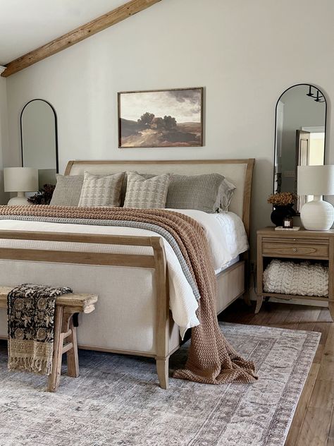 Shop Pearson Sleigh Bed and other curated products on LTK, the easiest way to shop everything from your favorite creators. Sleigh Bed Bedroom Ideas, Wooden Sleigh Bed, Wood Sleigh Bed, Sleigh Bed Frame, French Family, Neutral Bedrooms, Neutral Bedding, Sleigh Bed, Sleigh Beds