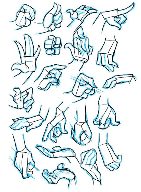 Tips on Drawing Hands: Gesture | Tutorials | Sketch a Day Hand References Drawing, Hand Drawings On Hand, Hand Gesture Drawing, Hand References, Pola Lengan, Drawing Refrences, Tools Drawing, Oc Design, Hand Drawings