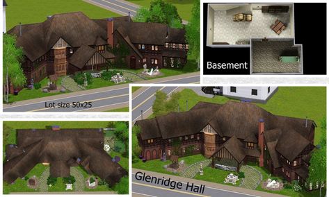 Glenridge Hall, Stefan And Damon Salvatore, Salvatore Boarding House, Stefan And Damon, From Tv Series, Vampire House, Huge Mansions, Sims Download, Sims 4 House Plans