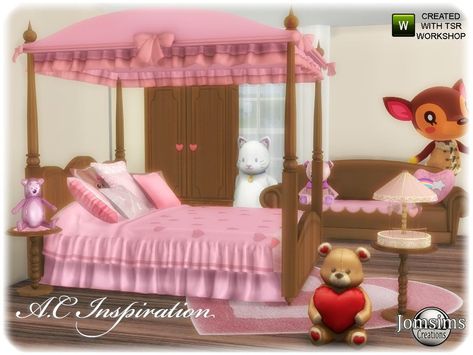 Princess Kids Room, Sims 4 Beds, Kawaii Bedroom, Sims 4 Anime, Sims 4 Bedroom, Free Sims 4, Tumblr Sims 4, Sims 4 Cc Folder, Sims 4 Gameplay