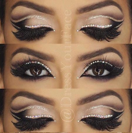 10 Bridal Makeup Ideas and Top Tips for Going DIY – Clear Wedding Invites Burlesque Makeup Ideas, Dance Makeup Competition, Burlesque Makeup, Mac Eyeliner, Ballroom Hair, Trendy Eyeshadow, Carnival Makeup, Dance Makeup, Best Eyeliner