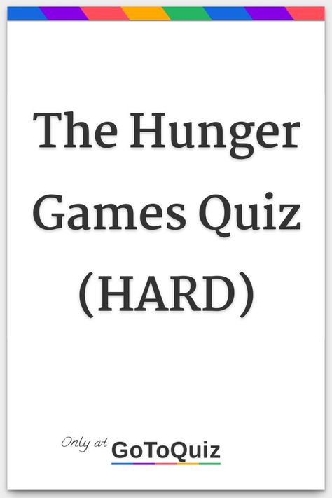 "The Hunger Games Quiz (HARD)" My result: If you tried this quiz then you have to be a hunger games fan. Y Cato Hunger Games Aesthetic, Hunger Games Hand Sign, If Gen Z Was In The Hunger Games, Hunger Games Quizzes, Hunger Games Sleepover, Which Hunger Games Character Are You, Hanging Tree Hunger Games, Hunger Games Quotes Aesthetic, What Hunger Games Character Am I Quiz