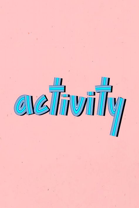 Activity word psd lettering retro style line font calligraphy | free image by rawpixel.com / marinemynt Printable Ruler, Candy Cane Coloring Page, Font Calligraphy, Font Typography, Blue Illustration, Calligraphy Words, Word Activities, Calligraphy Fonts, Typography Fonts