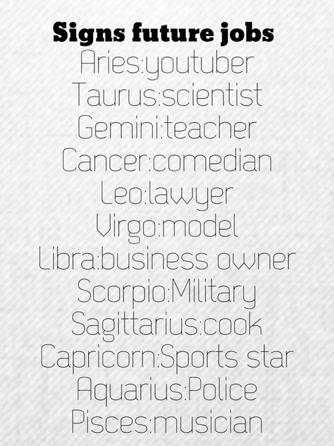 Zodiac jobs Zodiac Signs Jobs, Zodiac Signs Hobbies, Zodiac Signs Jobs Career, Hogwarts Zodiac Signs, Zodiac Characters Leo, Zodiac Signs Meme Funny, Different Zodiac Signs, Zodiac Sign Fashion, Capricorn Life