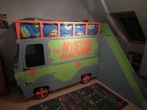 Scooby Doo Mystery Machine, Small Kids Room, Themed Kids Room, Mystery Machine, Scooby Doo Mystery, Toddler Rooms, Boys Bedrooms, Kids Room Design