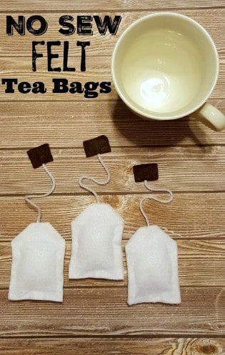 Diy Tea Set, Felt Tea Bags, Paintings Furniture, Tent Kids Room, Sew Felt, Felt Food Patterns, Felt Cupcakes, Play Kitchens, Play Tents