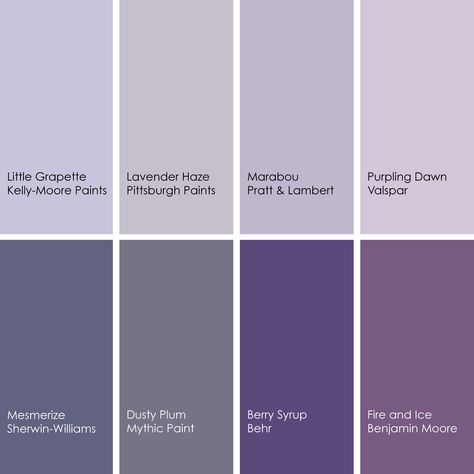 Purple Girls Room Paint, Purple Paint Colors Bedroom, Purple Kids Bedroom, Purple Room Design, Purple Kids Room, Purple Wall Paint, Purple Interior Design, Purple Dining Room, Lavender Bathroom